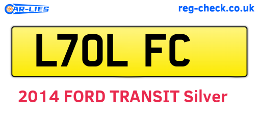 L70LFC are the vehicle registration plates.