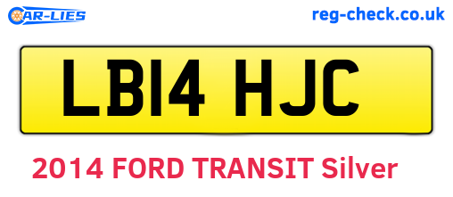LB14HJC are the vehicle registration plates.