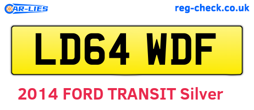 LD64WDF are the vehicle registration plates.