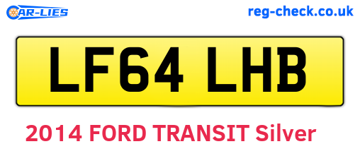 LF64LHB are the vehicle registration plates.