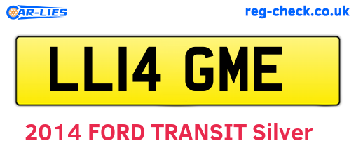 LL14GME are the vehicle registration plates.