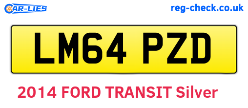LM64PZD are the vehicle registration plates.