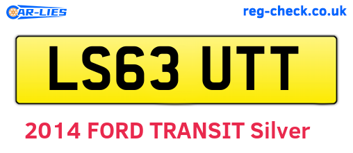LS63UTT are the vehicle registration plates.
