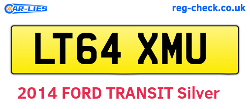 LT64XMU are the vehicle registration plates.