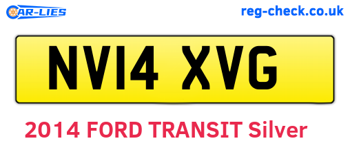 NV14XVG are the vehicle registration plates.