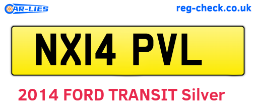 NX14PVL are the vehicle registration plates.