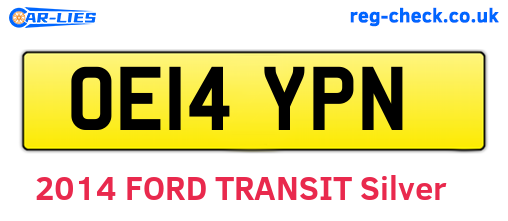 OE14YPN are the vehicle registration plates.
