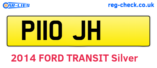 P11OJH are the vehicle registration plates.