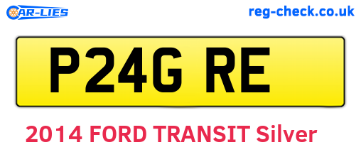 P24GRE are the vehicle registration plates.