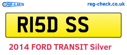 R15DSS are the vehicle registration plates.
