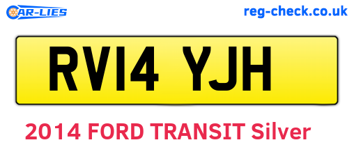 RV14YJH are the vehicle registration plates.