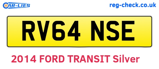RV64NSE are the vehicle registration plates.