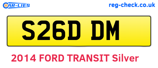 S26DDM are the vehicle registration plates.