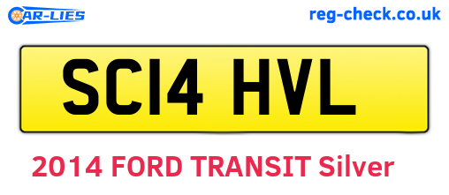 SC14HVL are the vehicle registration plates.