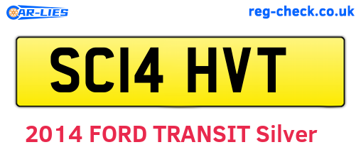 SC14HVT are the vehicle registration plates.