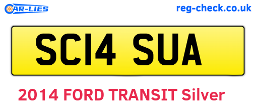 SC14SUA are the vehicle registration plates.