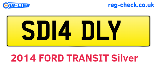 SD14DLY are the vehicle registration plates.