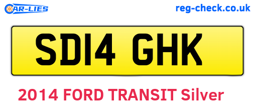 SD14GHK are the vehicle registration plates.