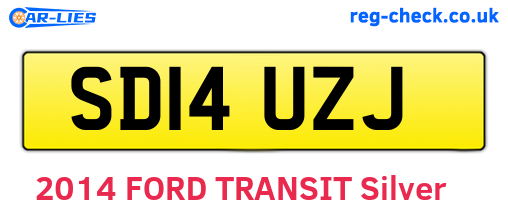 SD14UZJ are the vehicle registration plates.