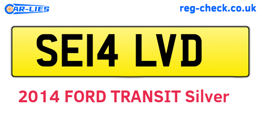 SE14LVD are the vehicle registration plates.