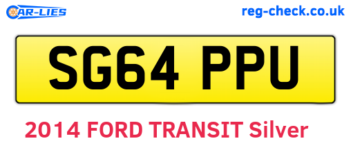 SG64PPU are the vehicle registration plates.