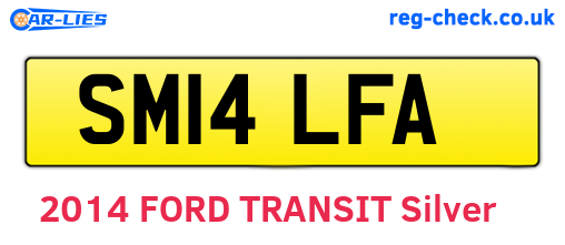 SM14LFA are the vehicle registration plates.
