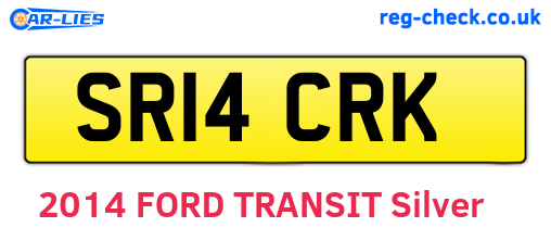 SR14CRK are the vehicle registration plates.
