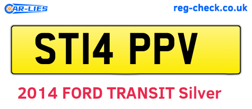 ST14PPV are the vehicle registration plates.