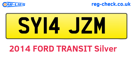 SY14JZM are the vehicle registration plates.