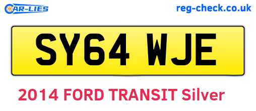SY64WJE are the vehicle registration plates.