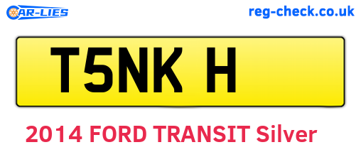 T5NKH are the vehicle registration plates.