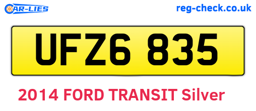 UFZ6835 are the vehicle registration plates.