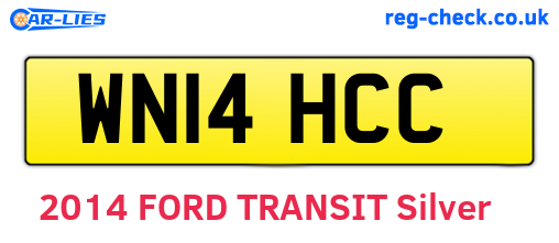 WN14HCC are the vehicle registration plates.