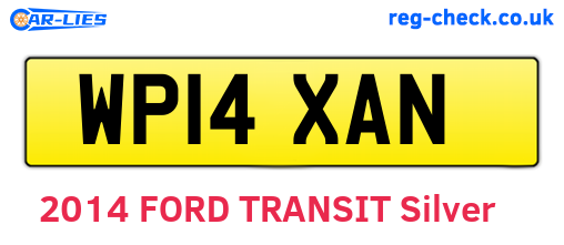 WP14XAN are the vehicle registration plates.