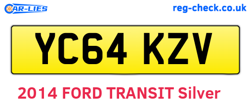 YC64KZV are the vehicle registration plates.