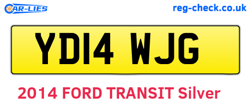 YD14WJG are the vehicle registration plates.