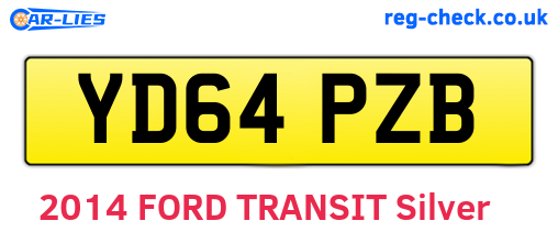 YD64PZB are the vehicle registration plates.