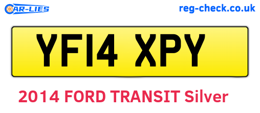 YF14XPY are the vehicle registration plates.