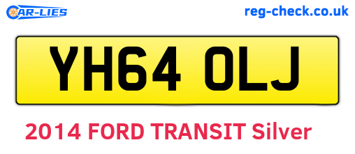 YH64OLJ are the vehicle registration plates.