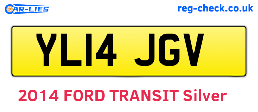 YL14JGV are the vehicle registration plates.