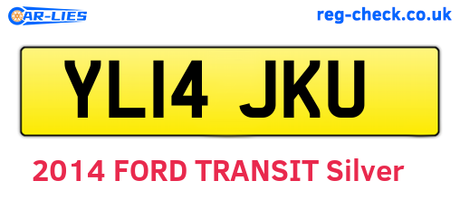 YL14JKU are the vehicle registration plates.