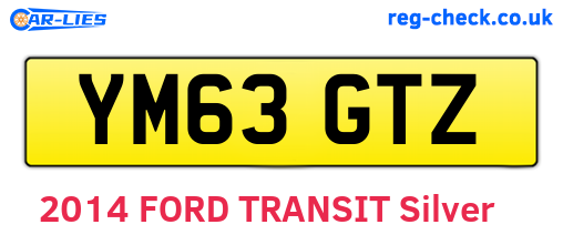 YM63GTZ are the vehicle registration plates.