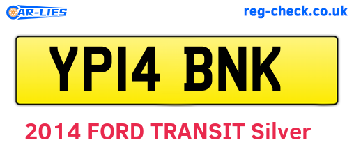 YP14BNK are the vehicle registration plates.