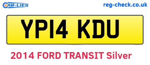 YP14KDU are the vehicle registration plates.