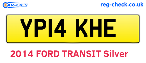 YP14KHE are the vehicle registration plates.