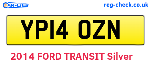 YP14OZN are the vehicle registration plates.