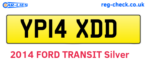 YP14XDD are the vehicle registration plates.