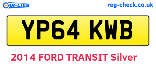 YP64KWB are the vehicle registration plates.
