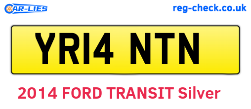 YR14NTN are the vehicle registration plates.