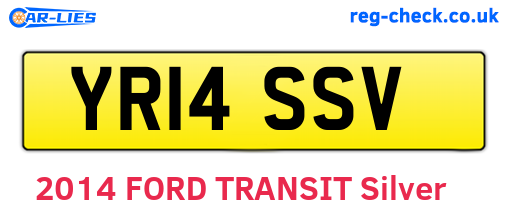 YR14SSV are the vehicle registration plates.